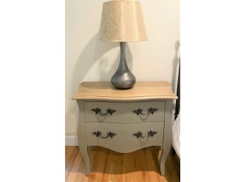 Petite Country Bombay Chest And Grey Gloss Lamp