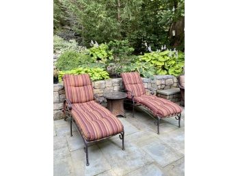 PAIR Outdoor Loungers ( They Match Outdoor Table & Chairs )