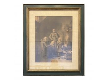 Well Framed Litho Etching