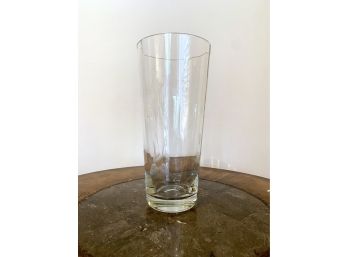 Floral Pattern Etched Tall Vase