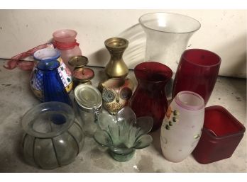 Assorted Decorative Glass And Metal