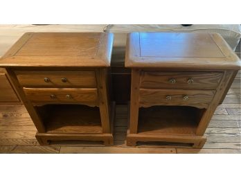 Pair Of Two Drawer End Tables