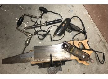 Lot Of Handsaws And Assorted Hand Tools