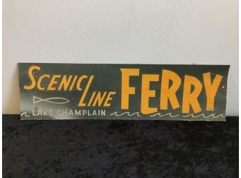 Scenic Line Ferry Card Boaard Sign