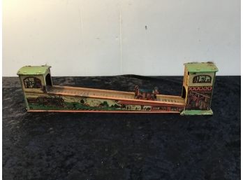 Antique Metal Mining Trolly Toy