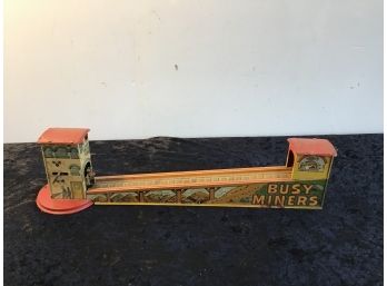 Antique Busy Miners Metal Toy