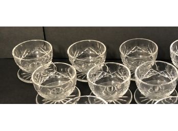 SIX (6) Waterford Lismore Pattern Footed DESSERT Bowls
