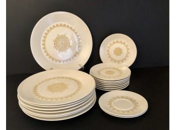 Vintage Mid Century Homer Laughlin Sheffield 'SERENADE' Dinner Ware - 18 Pieces