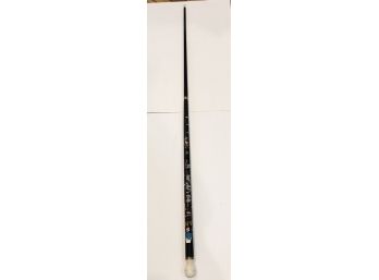 Vintage Two Piece Billiards Cue Pool Stick With Japanese Motif (2 Of 2)