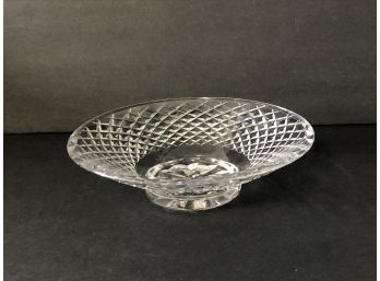 Waterford Crystal Low Fruit Bowl With Pretty Diamond Pattern- 10'
