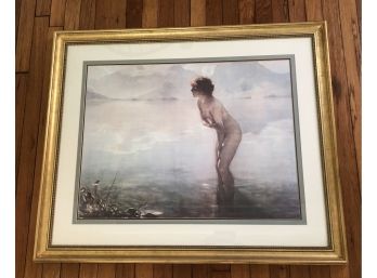 'September Morn' Signed Print By Paul Chabas (FRENCH 1869 -1937)