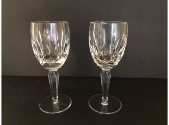 Pair (2) KILDAIRE WATERFORD Wine Glasses - (1 Of 2)