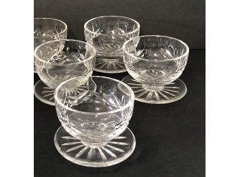 FOUR (4) Waterford Lismore Pattern Footed DESSERT Bowls.