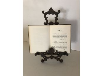 Cast Metal Cook Book Stand