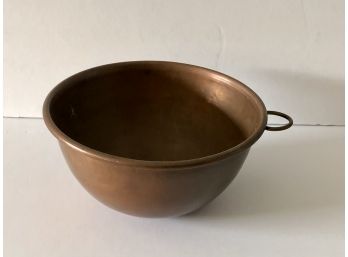 Vintage Copper Mixing Bowl - 11'