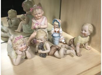 Fantastic Group Of Vintage / Antique Bisque / Porcelain Piano Babies - NICE Lot - Great Assortment ! - Lot 5