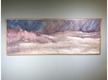 Very Large Oil On Canvas - Listed New York Artist - RAE SMITH - Over Five Feet Wide - Great Colors - Nice !
