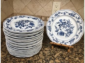 Amazing Lot Of 21 BLUE DANUBE / ONION Salad Plates - Mixed Marks - All Seems In Great Condition ! !