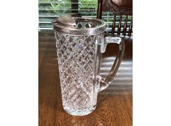 Fabulous Vintage TIFFANY & Co. Sterling Silver & Crystal Cocktail / Water Pitcher - BEAUTIFUL PIECE !