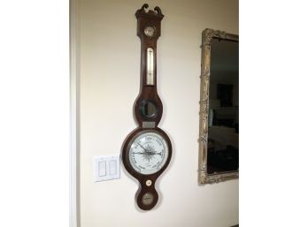 Incredible Antique Rosewood Barometer From Scotland - Path Of Condie - 1898 Presentation Plaque - AMAZING !