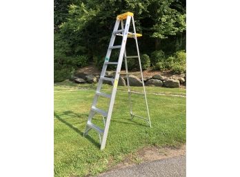 Great Condition Eight (8) Foot WERNER All Aluminium Step Ladder - Werner Makes GREAT Quality Ladders