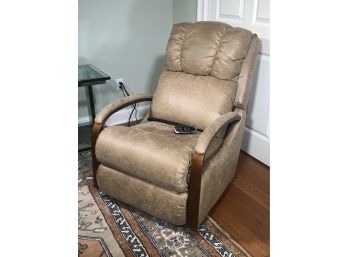 Fabulous LIKE NEW Lazy Boy Power Recliner Chair - Beige Microfiber Color - Works Perfectly - GREAT CHAIR !