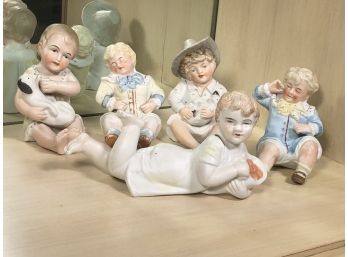 Fantastic Group Of Vintage / Antique Bisque / Porcelain Piano Babies - NICE Lot - Great Assortment ! - Lot 3