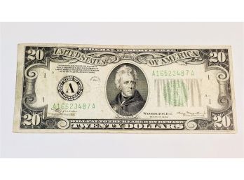 1934 $20 Dollar Bill (87 Year Old)