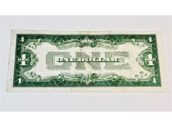 1928 Silver Certificate 'Funny Back' $1 Dollar Bill (no In God We Trust)