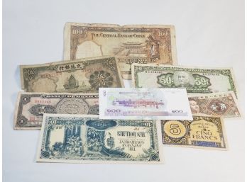 8 Old Foreign Bills
