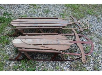 Pair Of Antique Sleds