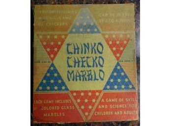 Old Boxed 'CHINKO CHECKO MARBLO' Game