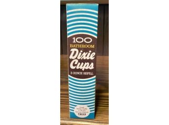 100 New Old Stock 'DIXIE CUPS', Original Box