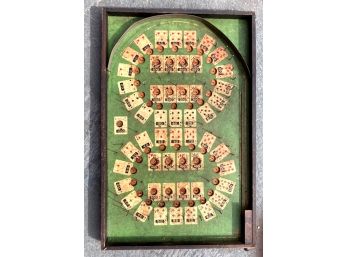 Vintage Pinball Game Playing Cards Motif