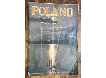 1925 Magazine 'POLAND' , Comparison Of U.S. &  Polands Constitutions