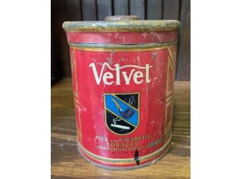 Vintage 'VELVET' TOBACCO TIN