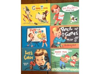 SIX Great 'Game Time Activity Books! For Kids!