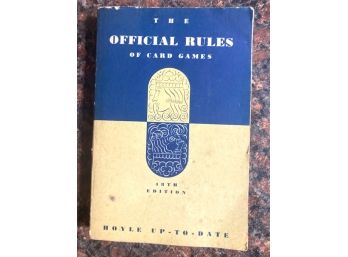 Vintage Book 'OFFICIAL RULES Of CARD GAMES', Hoyle