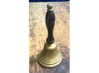 Small Old Brass Finish School Type Bell