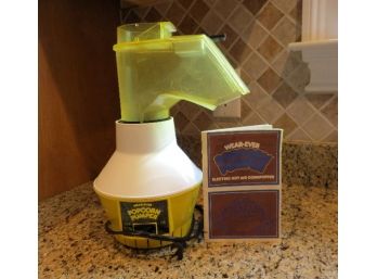 Vintage Wear-ever Popcorn  Pumper Electric Hot Air Corn Popper