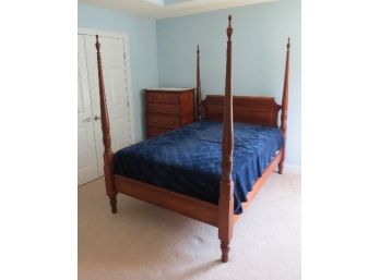 Full Size Solid Mahogany 4 Poster Bed