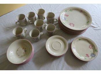 Incomplete Set Of ' Primavera ' Dishes By Newstone