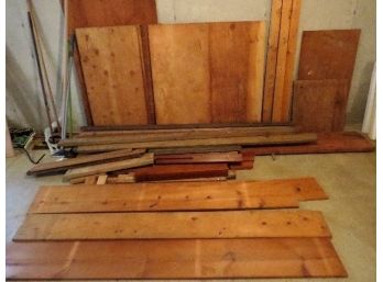 Large Lumber Scrap Pile - Lots Of Plywood Various Sizes, 2 X 4's & More
