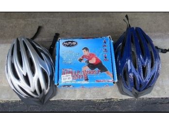 Altus Ankle & Wrist Lead Training Weights In Box Along W/2 Adult Bicycle Helmets