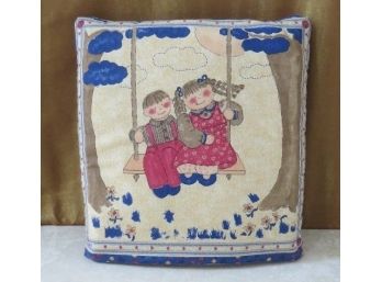 Country Motif Quillow- Handmade- A Pillow And Quilt In One! Brand New