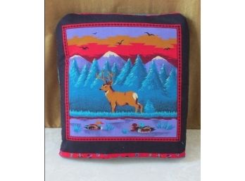 Deer Quillow- Handmade- A Pillow And Quilt In One! Brand New