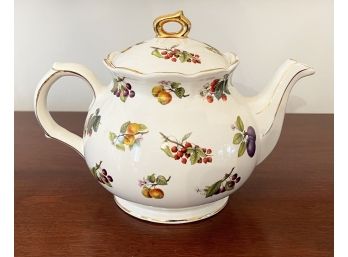 Sadler English Teapot With Fruit Details
