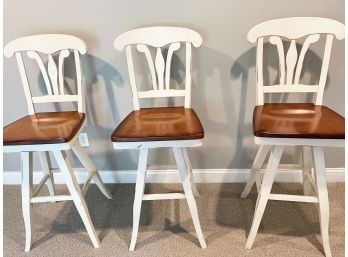 Bar Height Swivel Chairs (Set Of 3)