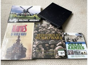 WWII & Aircraft Book Lot (set Of 5 Books)
