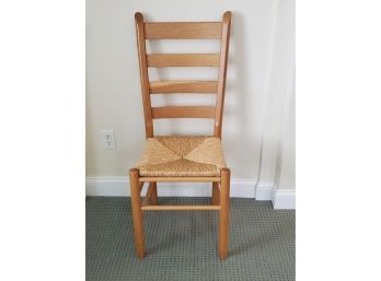 Ladderback Chair With Rush Seat